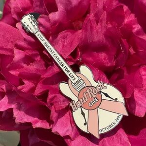 Hard Rock Cafe Breast Cancer Vintage Pin